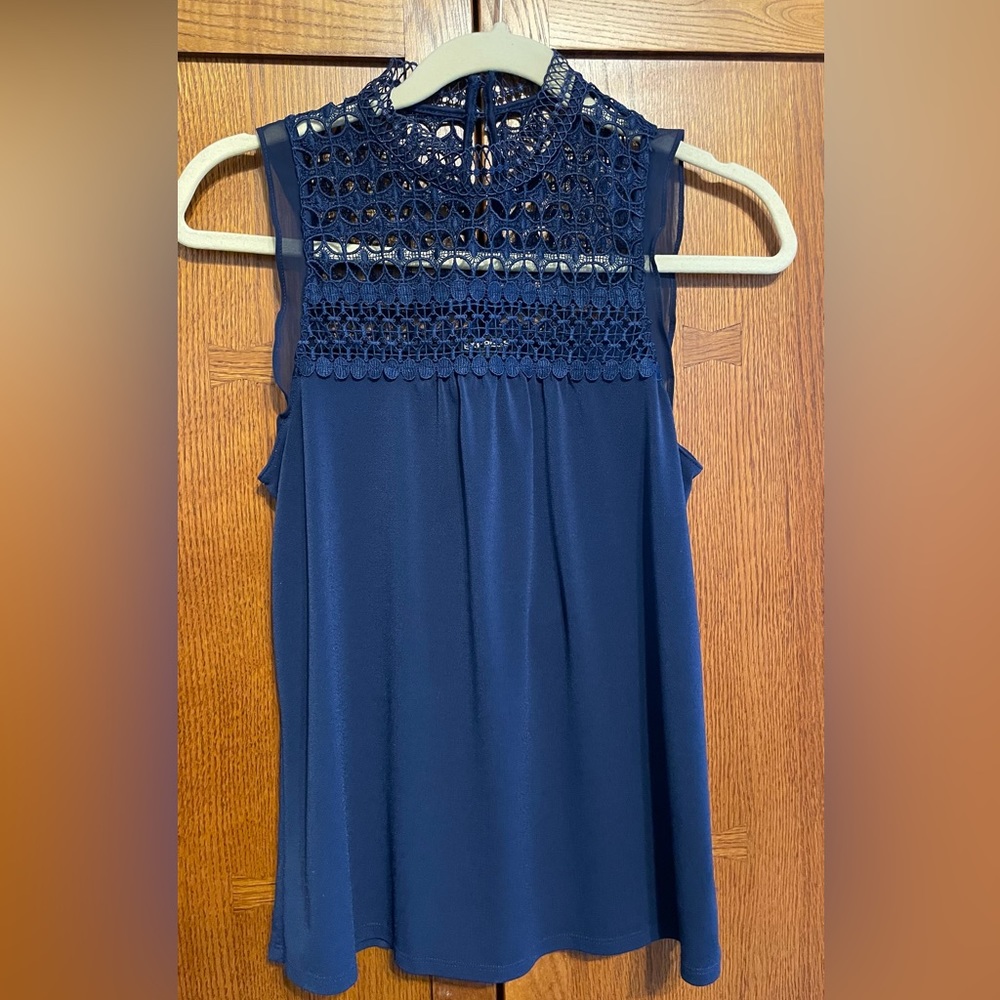 Navy blue tank top size xs